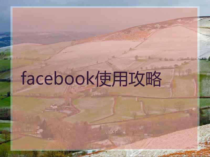 facebook使用攻略