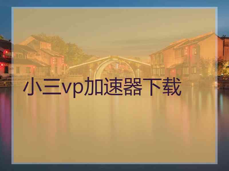 小三vp加速器下载