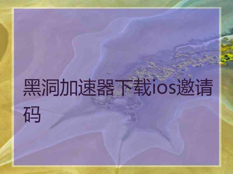 黑洞加速器下载ios邀请码